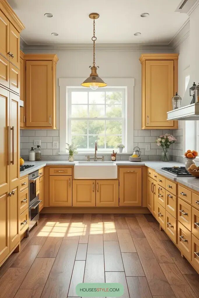 Revamp Your Kitchen with 59 Vibrant Yellow Cabinets Ideas 60 final img Afu UwhCSXfhpAtGX7VqG