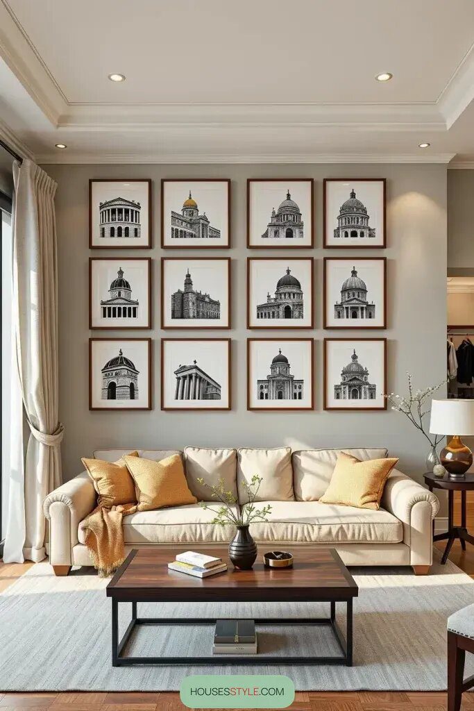 Living Room with 63 Stylish Above Sofa Wall Decor Ideas 4 final img EzVy8f8bkVaFAiJIler4p