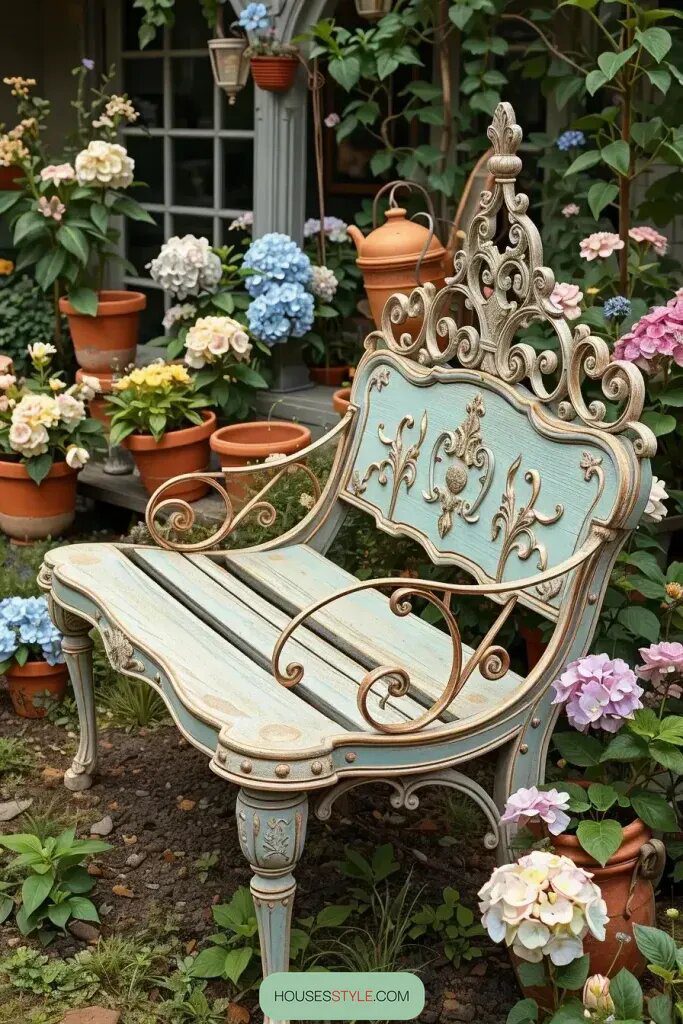 63 Stunning Garden Bench Ideas for a Stylish Outdoor Oasis 29