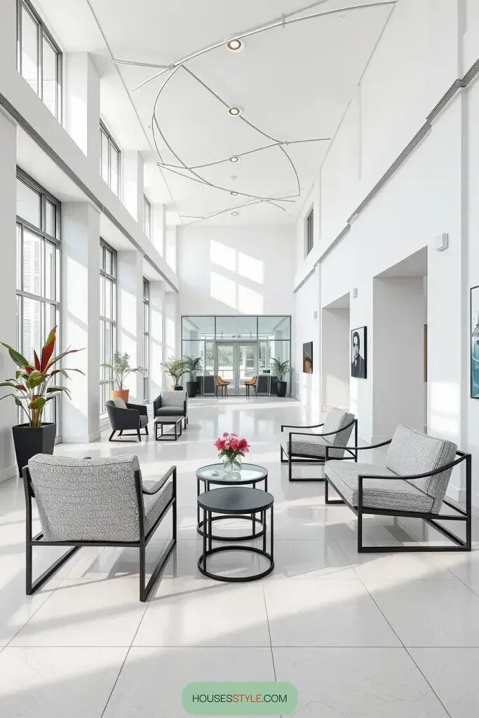 68 Chic Minimalist Lobby Ideas 38