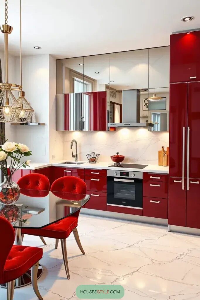 Revamp Your Kitchen with 61 Stunning Red Cabinet Ideas 10 final img Q9W73wTcqAZdXYbEbDAds