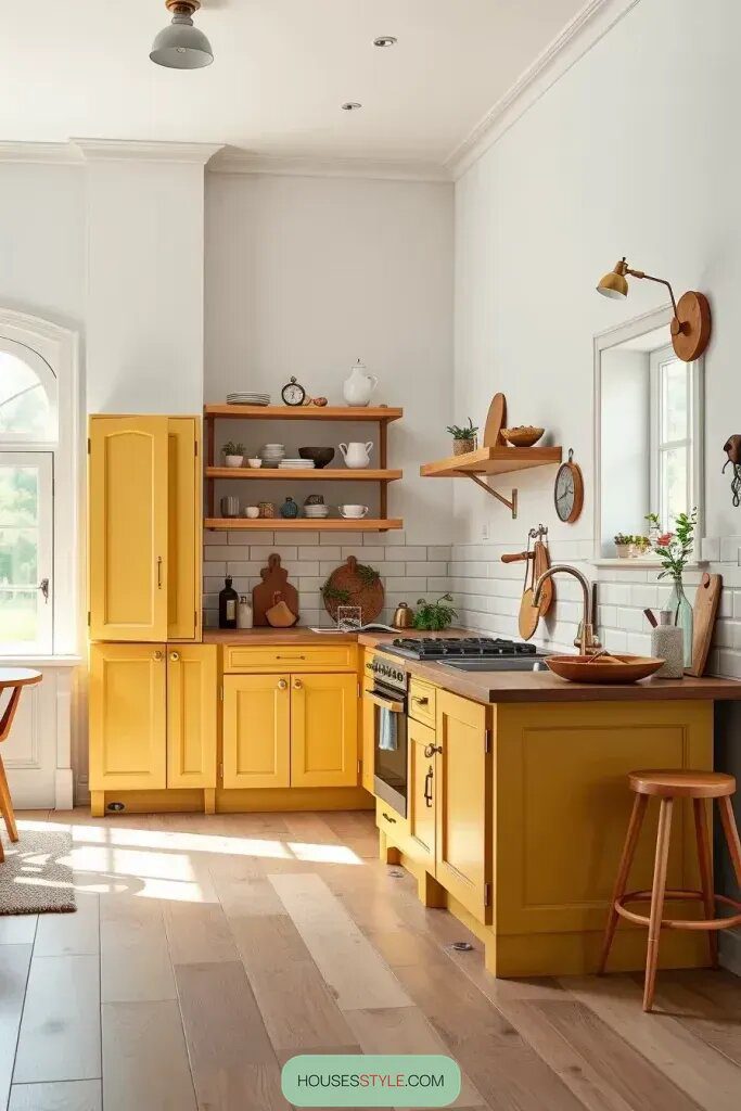 Revamp Your Kitchen with 59 Vibrant Yellow Cabinets Ideas 19 final img SS5e6nHXTT i8 sGyiAVS