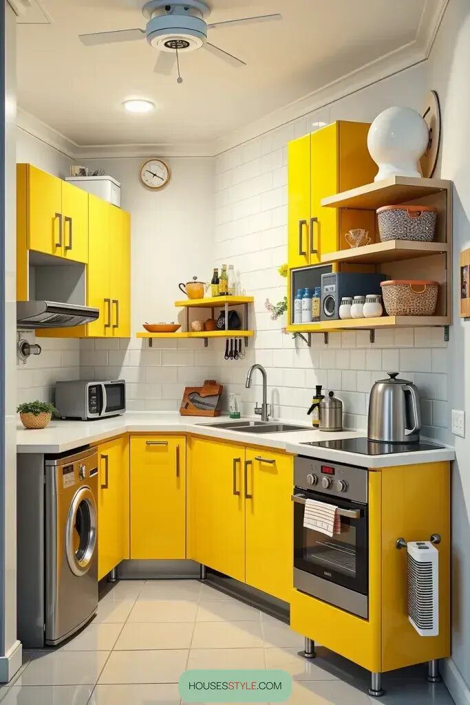 Revamp Your Kitchen with 59 Vibrant Yellow Cabinets Ideas 36 final img SSehhsQP927U2Qf1ywqMs