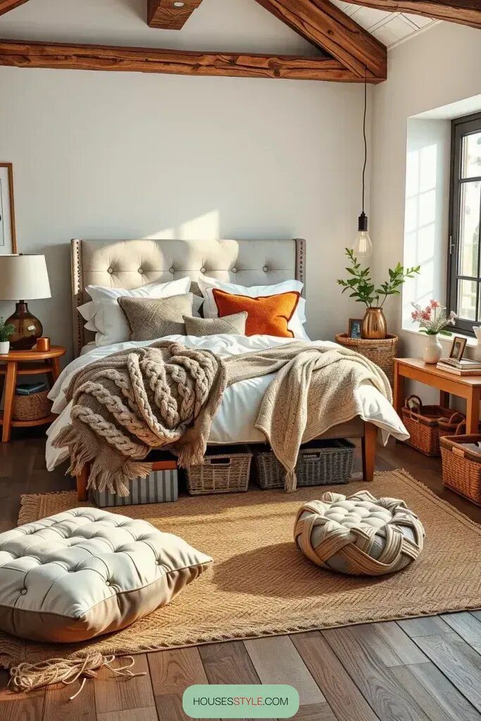 58 Modern Rustic Bedroom Ideas for Stylish Retreats 5