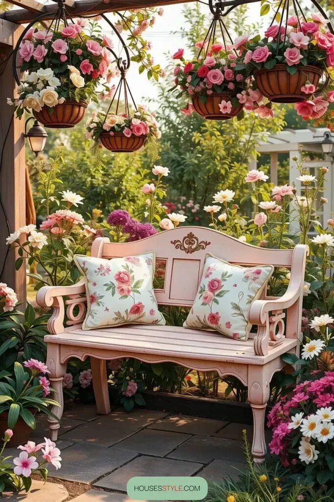 63 Stunning Garden Bench Ideas for a Stylish Outdoor Oasis 52 final img W7iFJnGud5JBW4ofCBLPK