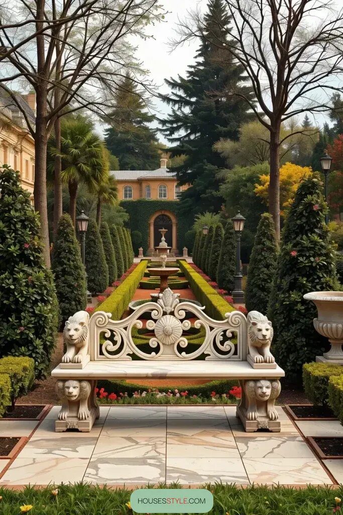 63 Stunning Garden Bench Ideas for a Stylish Outdoor Oasis 46 final img ZhCIk AIfsdoX9z7s9XJG
