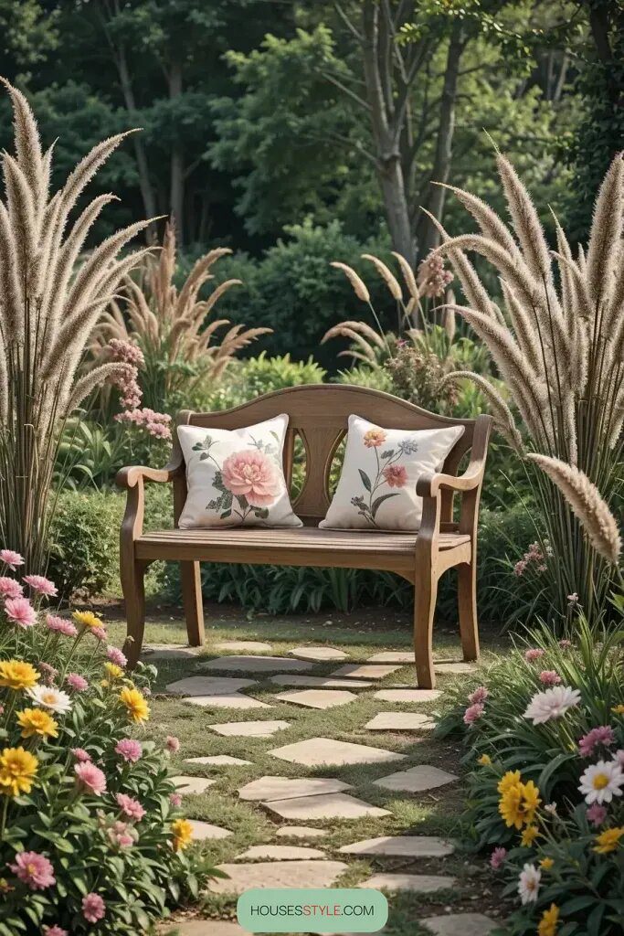 63 Stunning Garden Bench Ideas for a Stylish Outdoor Oasis 11 final img fEWF3JM860bKt7kiMzKlK