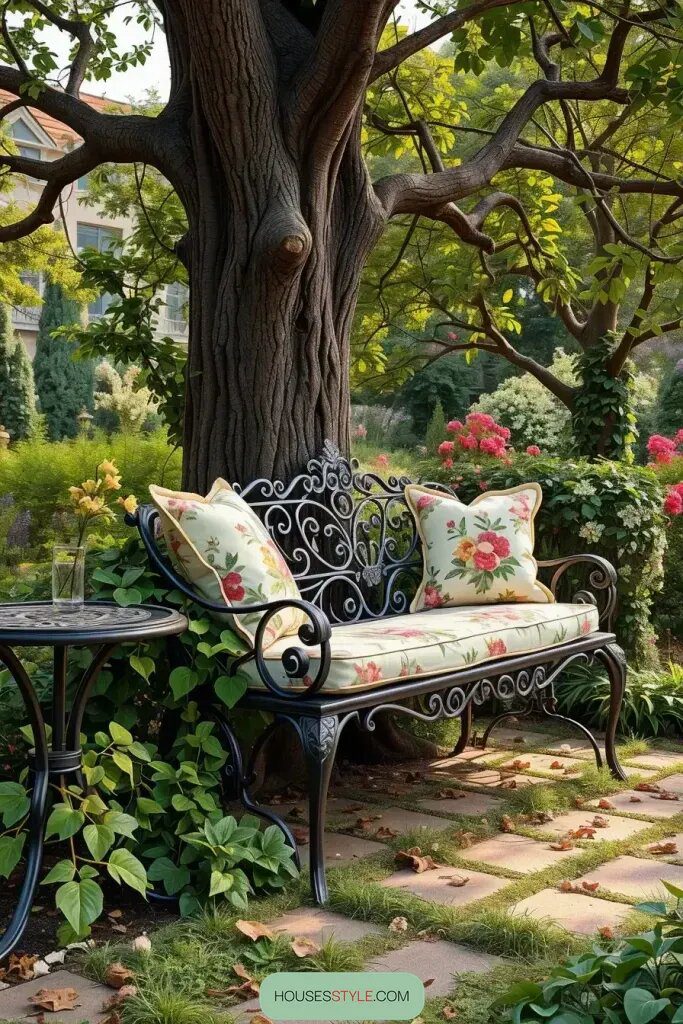 63 Stunning Garden Bench Ideas for a Stylish Outdoor Oasis 34 final img g6c2sism81xfS 9pGKoUN
