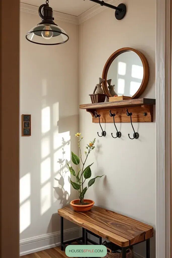 61 Rustic Hallway Ideas for a Welcoming Entryway 27