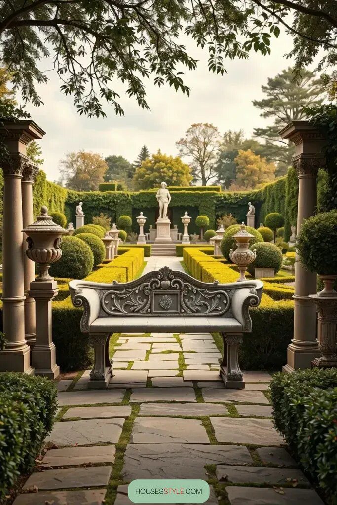 63 Stunning Garden Bench Ideas for a Stylish Outdoor Oasis 12
