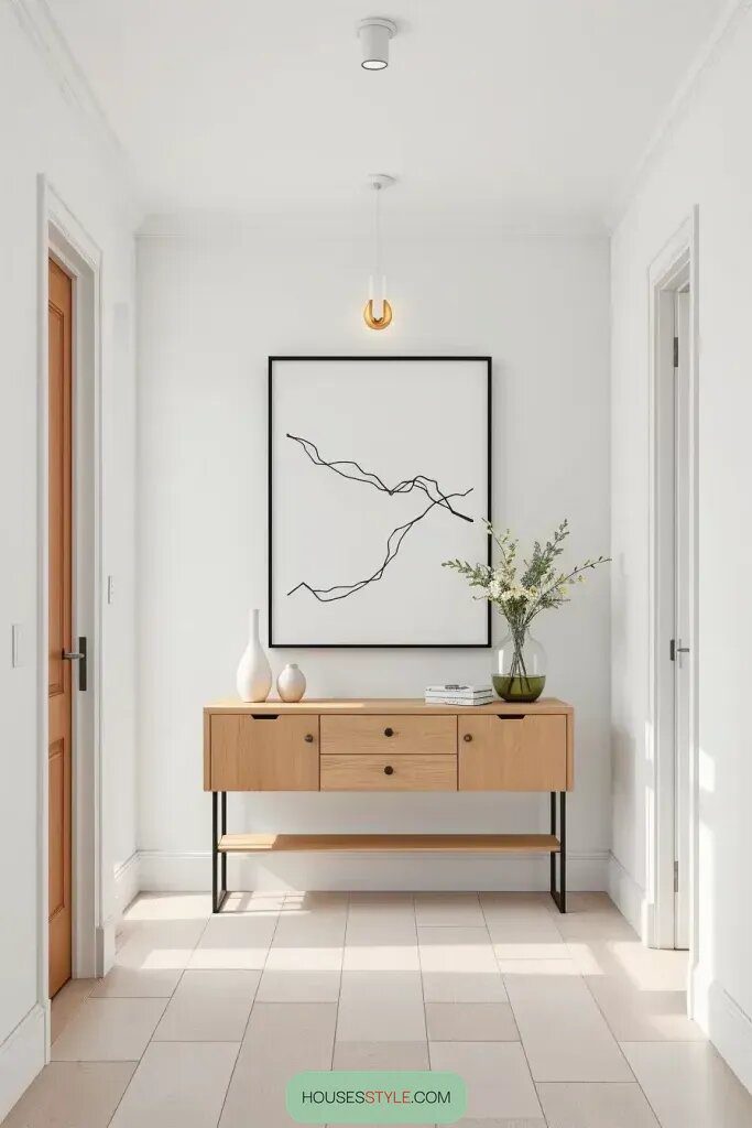 58 Minimalist Hallway Designs: Your Pathway to Elegance 23