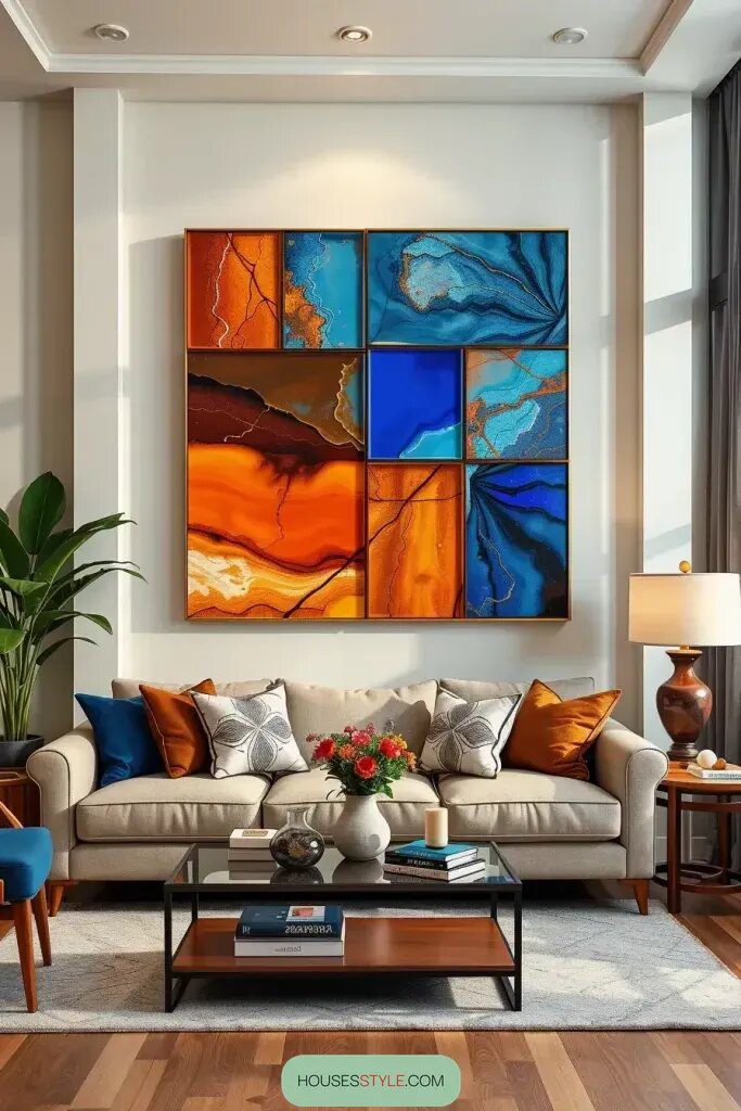 Living Room with 63 Stylish Above Sofa Wall Decor Ideas 45 final img zaFC oG qbfzXCb103cl