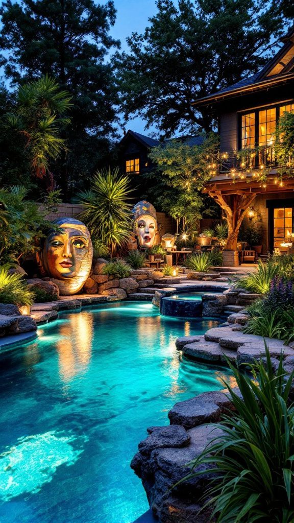 20 Poolside Paradise Backyard Landscaping Ideas