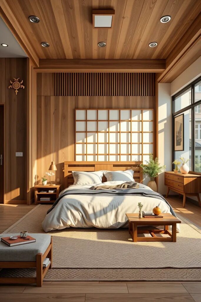 Zen Out: 60 Japandi-Style Bedroom Ideas