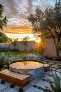10 Dreamy Stock Tank Pool Bench Ideas
