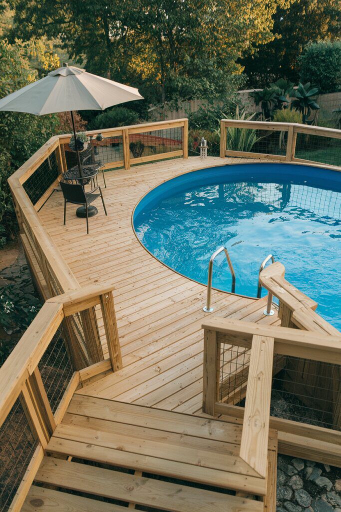 21 Above Ground Pool Deck Ideas 20 img 1PNwF