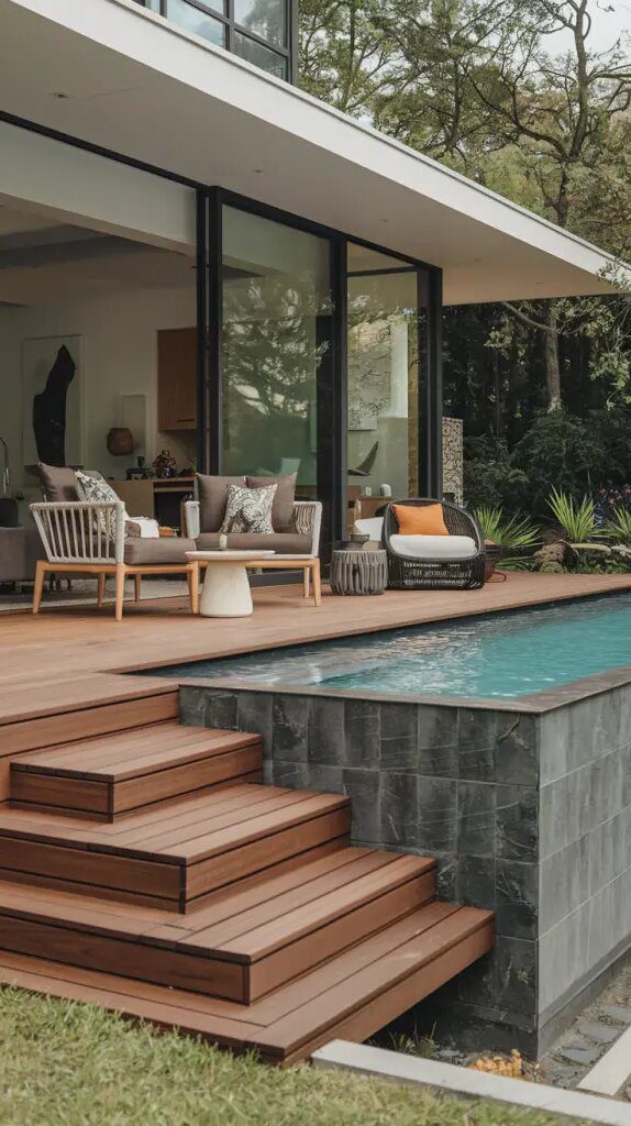 28 Stylish Above Ground Pool Deck Ideas 15 img 444aZGKmWn4lOJHULX40k