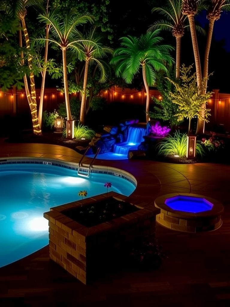 11 Wow-Worthy Above Ground Pool Deck Ideas 12 Custom Lighting Features