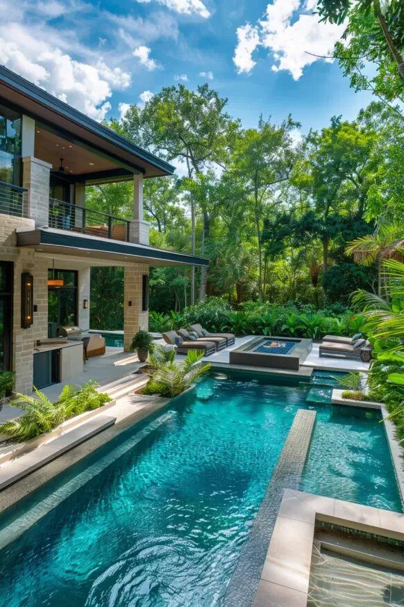 25+ Modern Backyard Pool Designs for Chic Style 21 img 6u 2E2ugZbmD5kgRqARfd