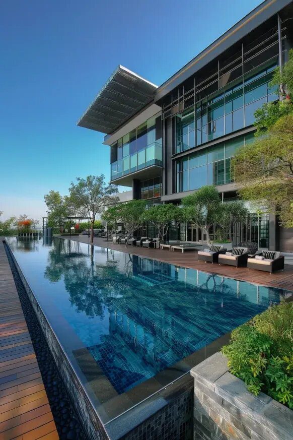 25+ Stylish Semi Inground Pools for Your Landscape 6