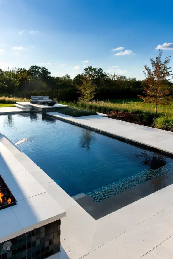 25+ Modern Backyard Pool Designs for Chic Style 4 img JbY9DWGM8CU5SEfGgR4MB