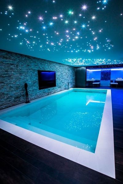 swimming pool in basement Starry Night Swim Escape
