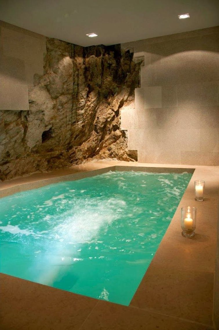 swimming pool in basement Secret Grotto Pool Bliss