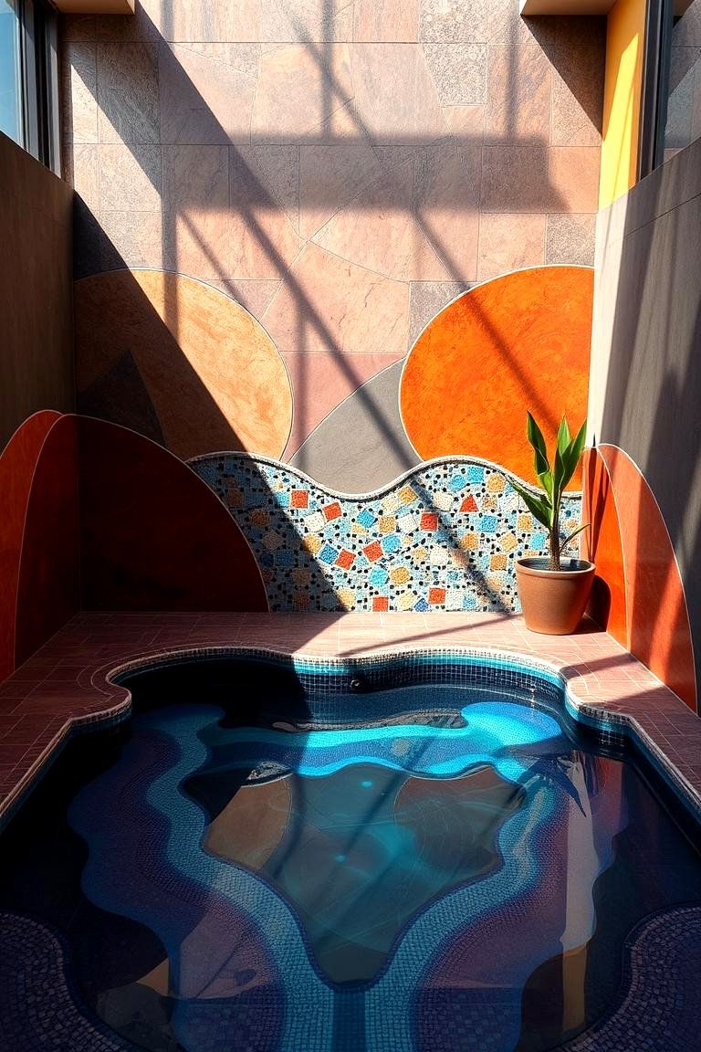 Customized Artistic Plunge Pool - 22 Plunge Pool Ideas