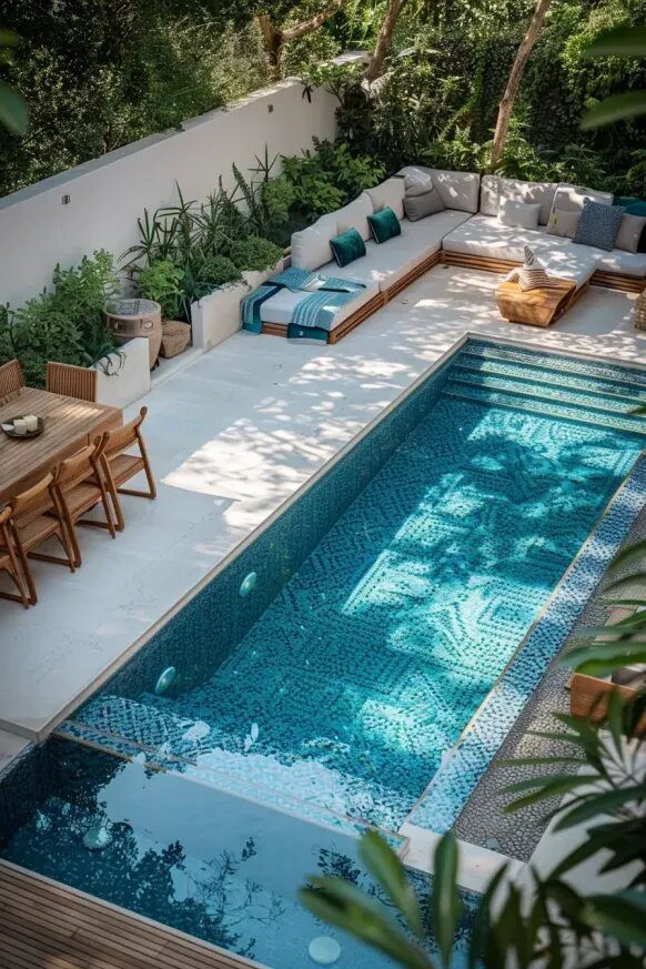 25+ Modern Backyard Pool Designs for Chic Style
