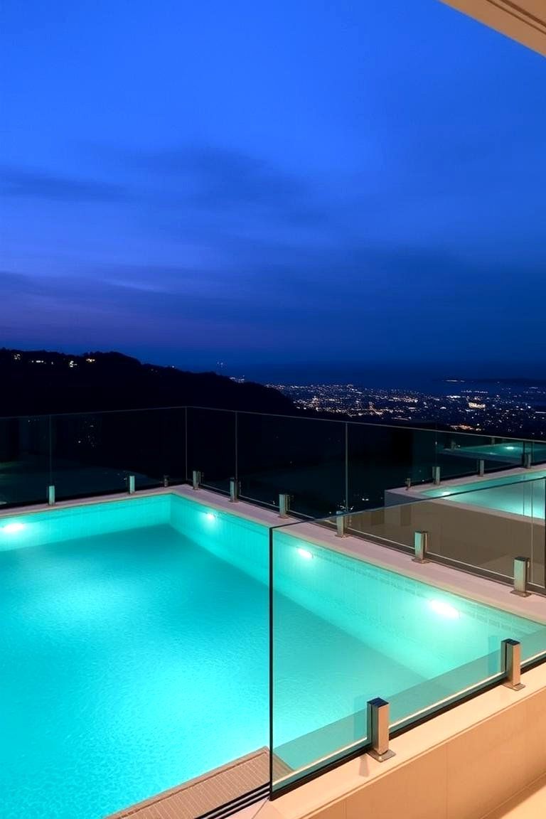 Glass Railing Luxury Plunge Pool - 22 Plunge Pool Ideas