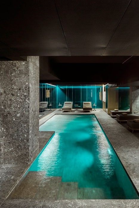 swimming pool in basement Dreamy Basement Pool Oasis
