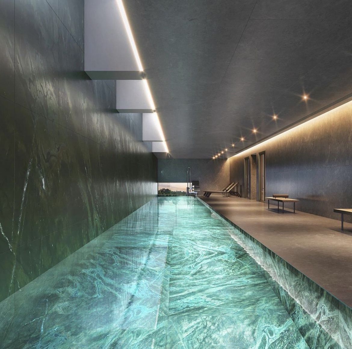 swimming pool in basement Indoor Oasis: Basement Pool Perfection