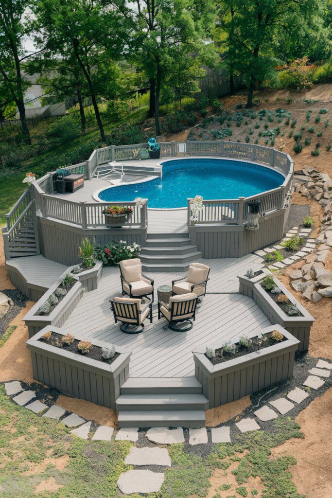 21 Above Ground Pool Deck Ideas