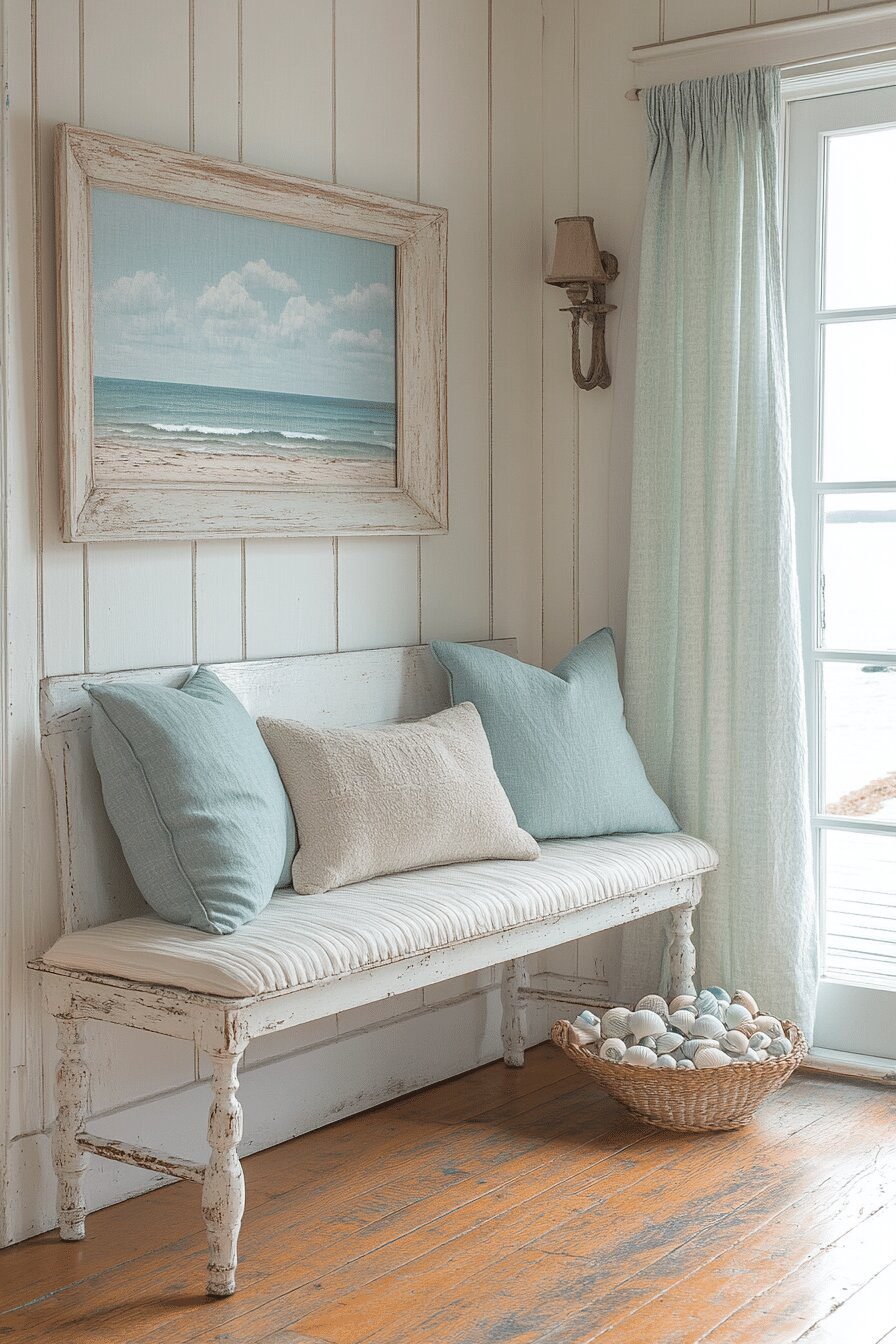 3. Coastal Charm Barndominium Entry Designs