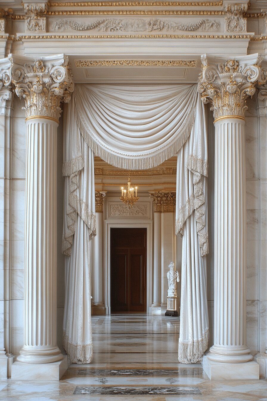 25. Neo-Classical Barndominium Entry Looks