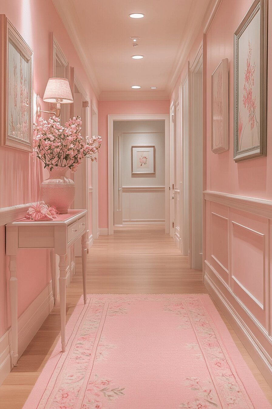 13. Soft Pastel Barndominium Entry Ideas