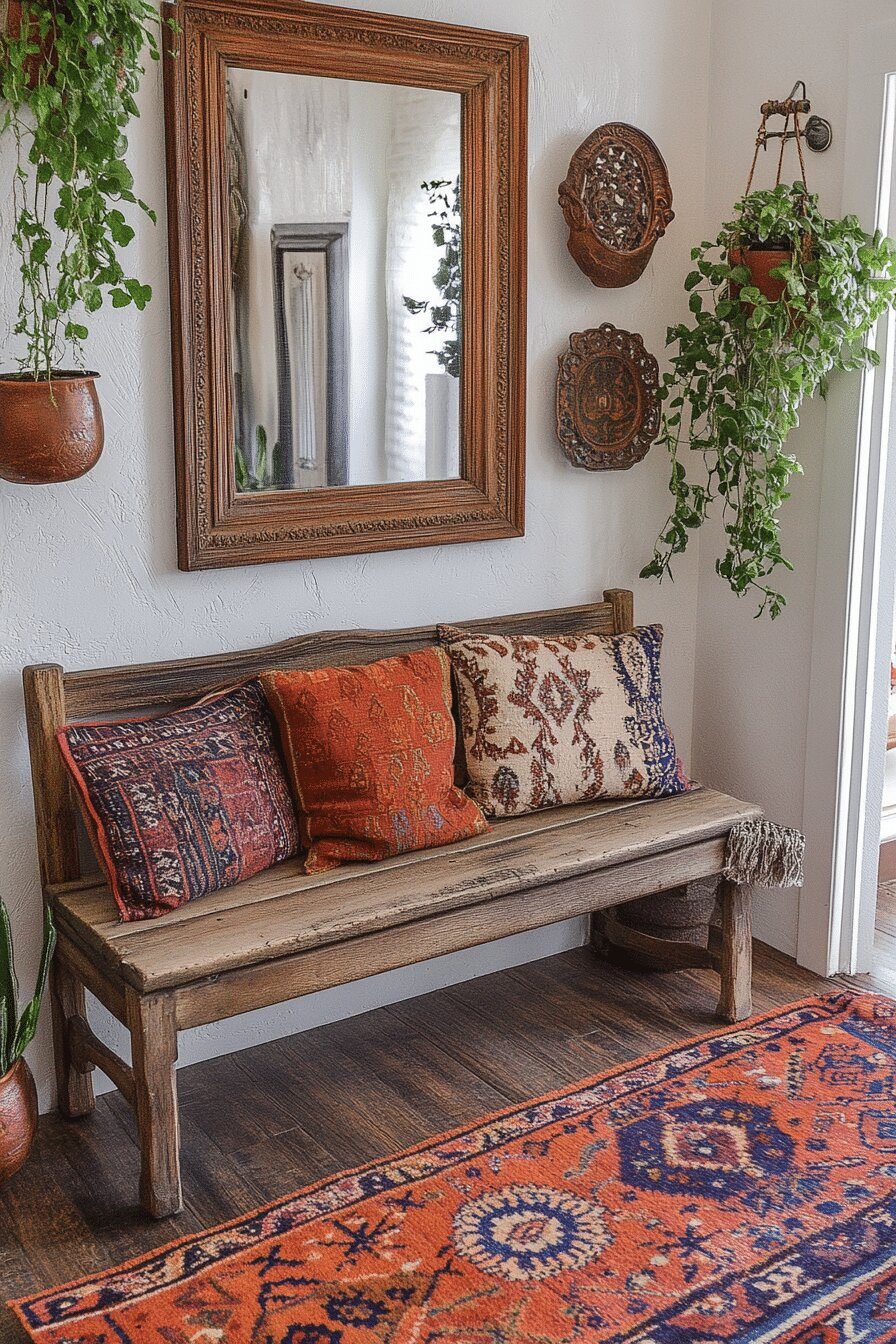 5. Bohemian Chic Barndominium Vestibule Designs