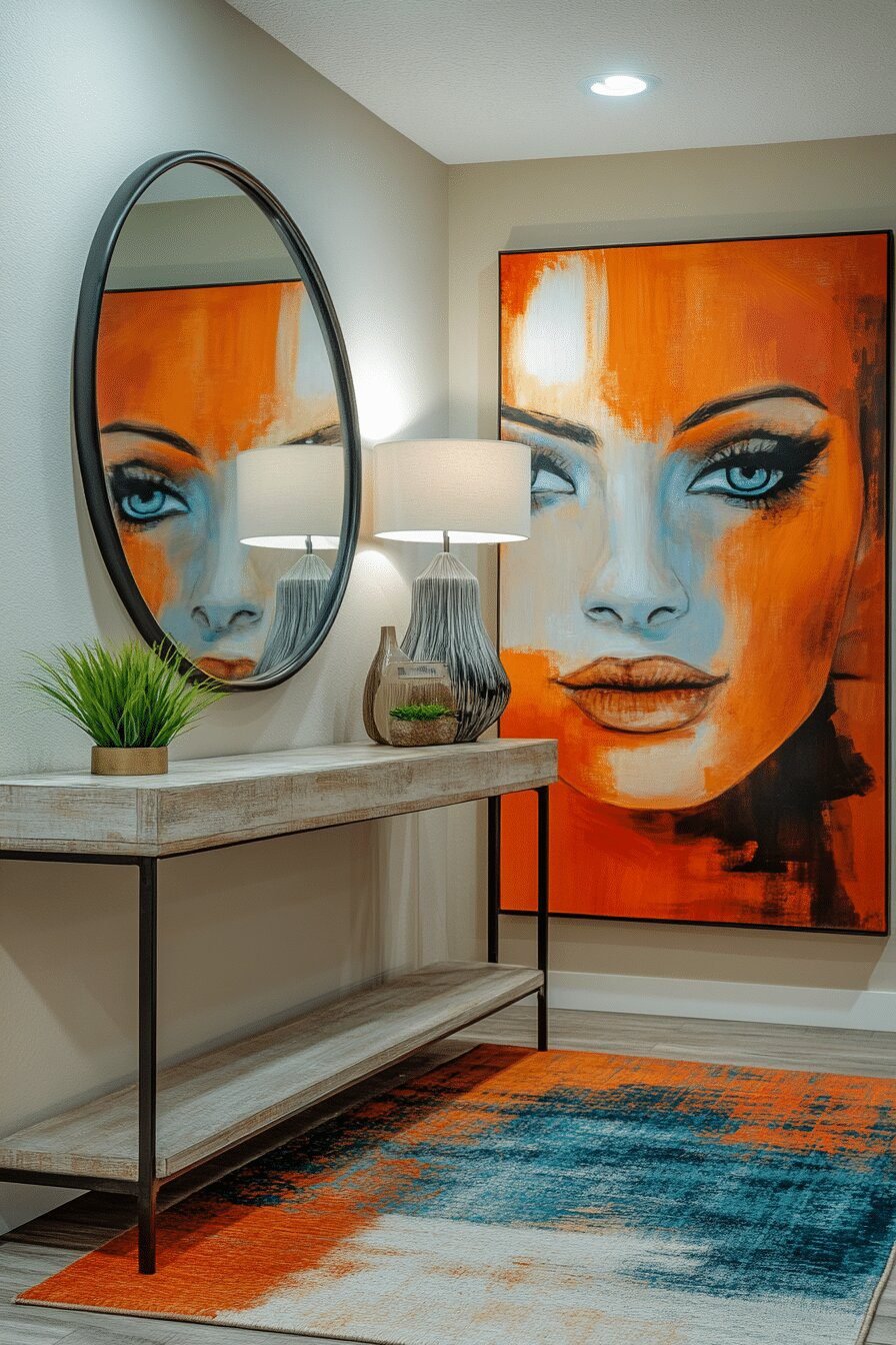 10. Contemporary Chic Barndominium Entry Ideas