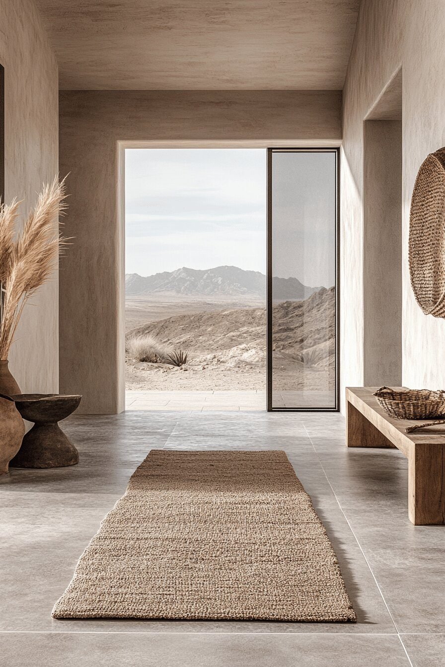 24. Arid Desert Barndominium Entry Designs