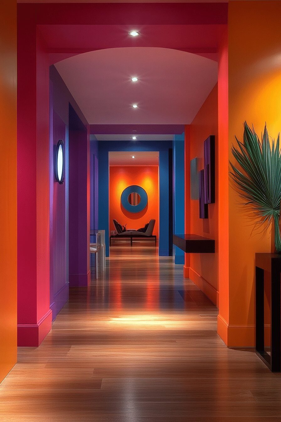 21. Bold Color Block Barndominium Entry Looks