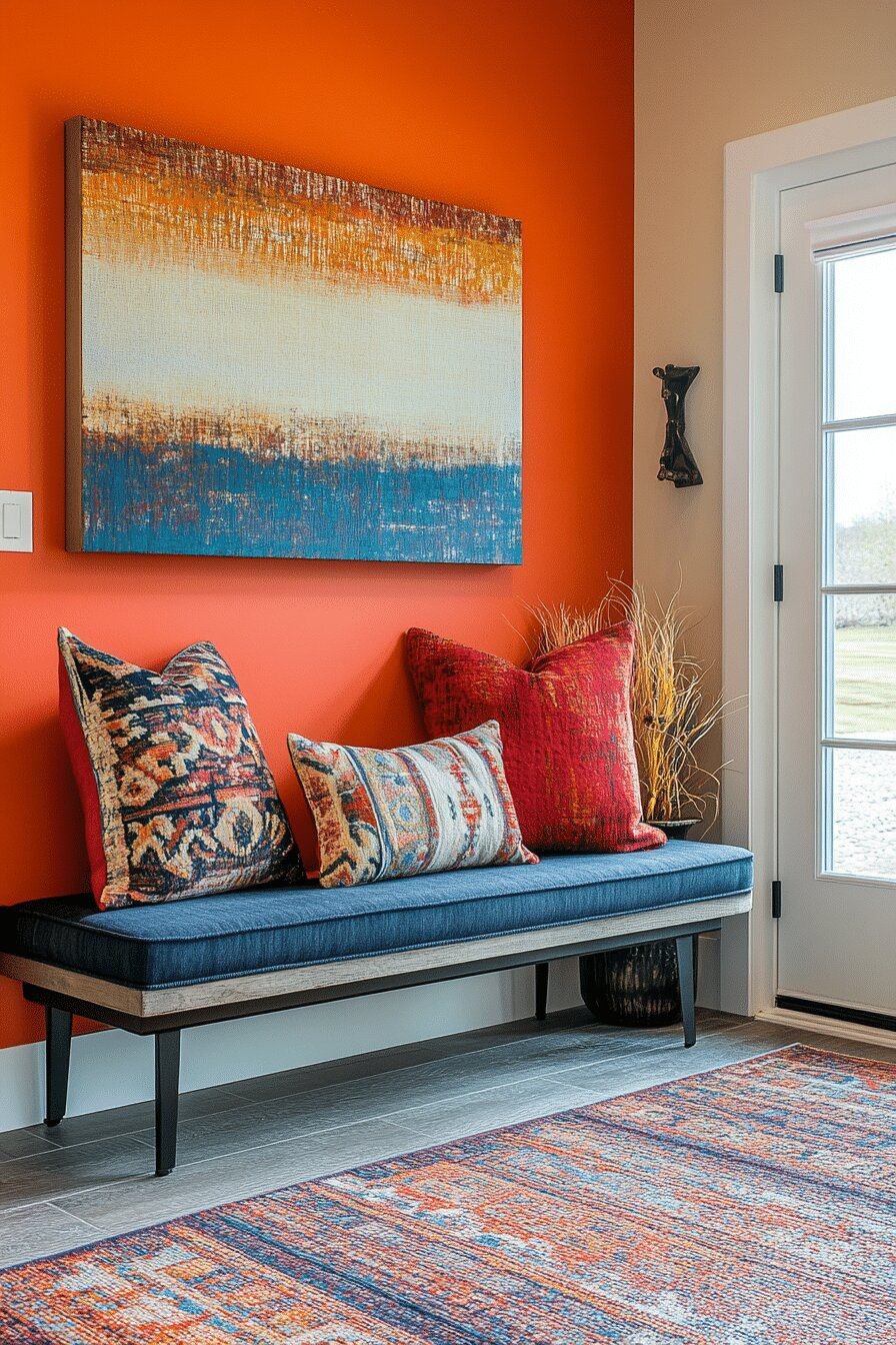 15. Eclectic Charm Barndominium Entry Designs