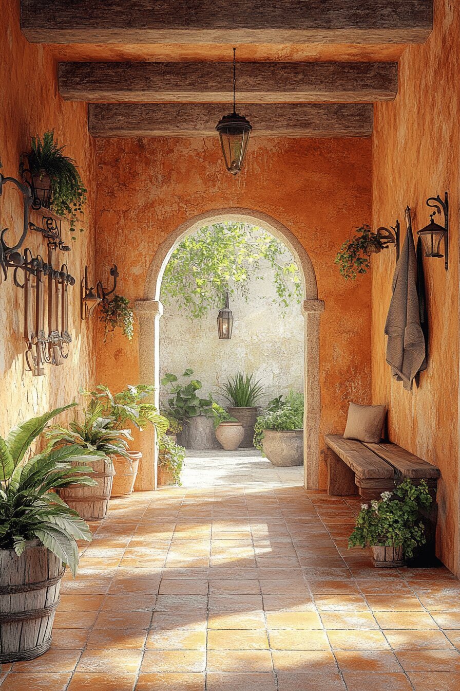 6. Mediterranean Barndominium Entry Ideas