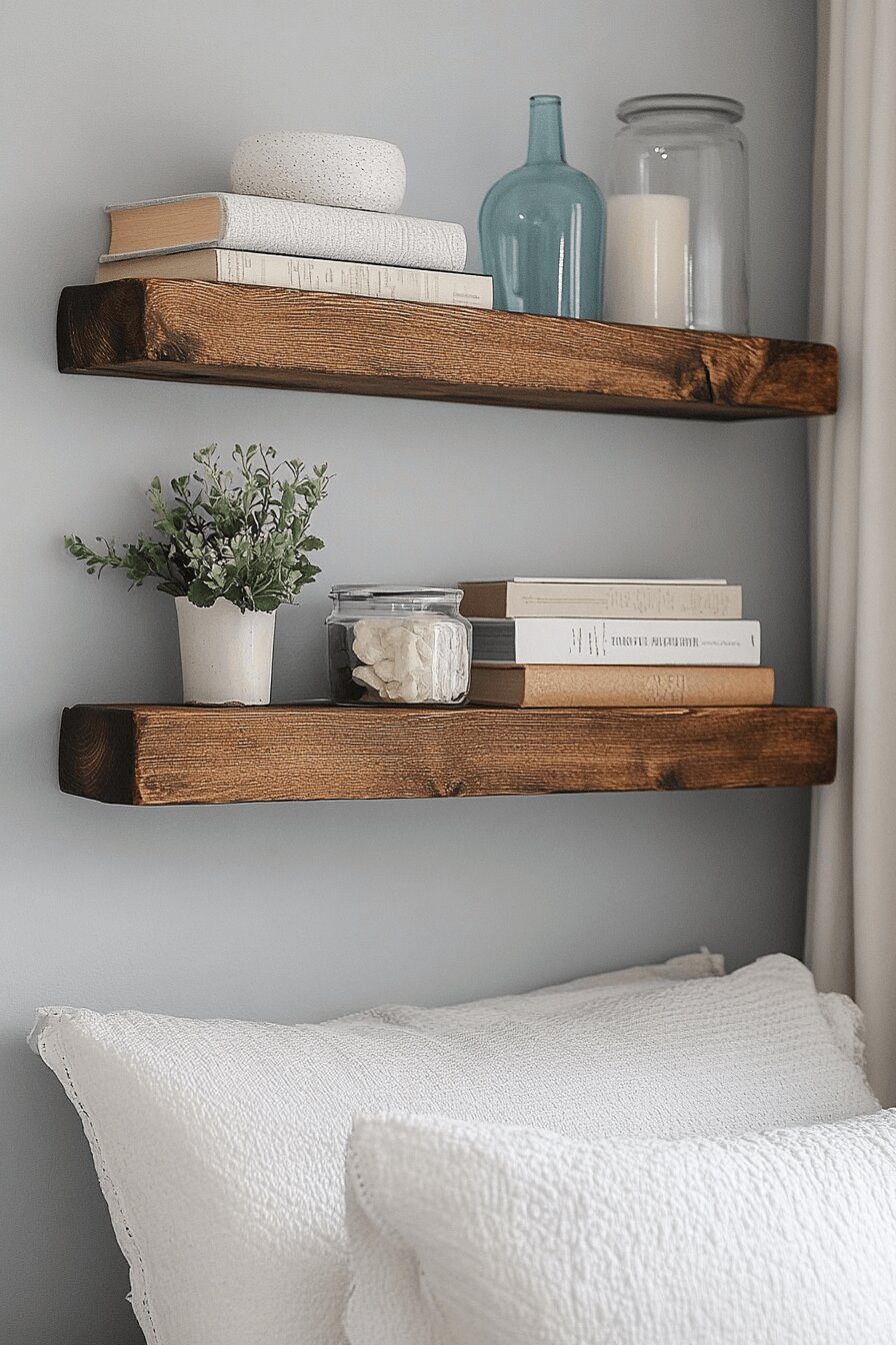 8. Retro Shelves That Float
