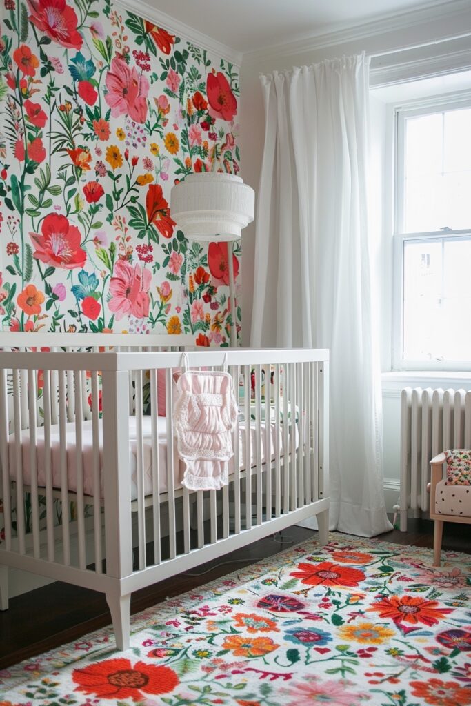 20. Flower Garden Boho Nursery