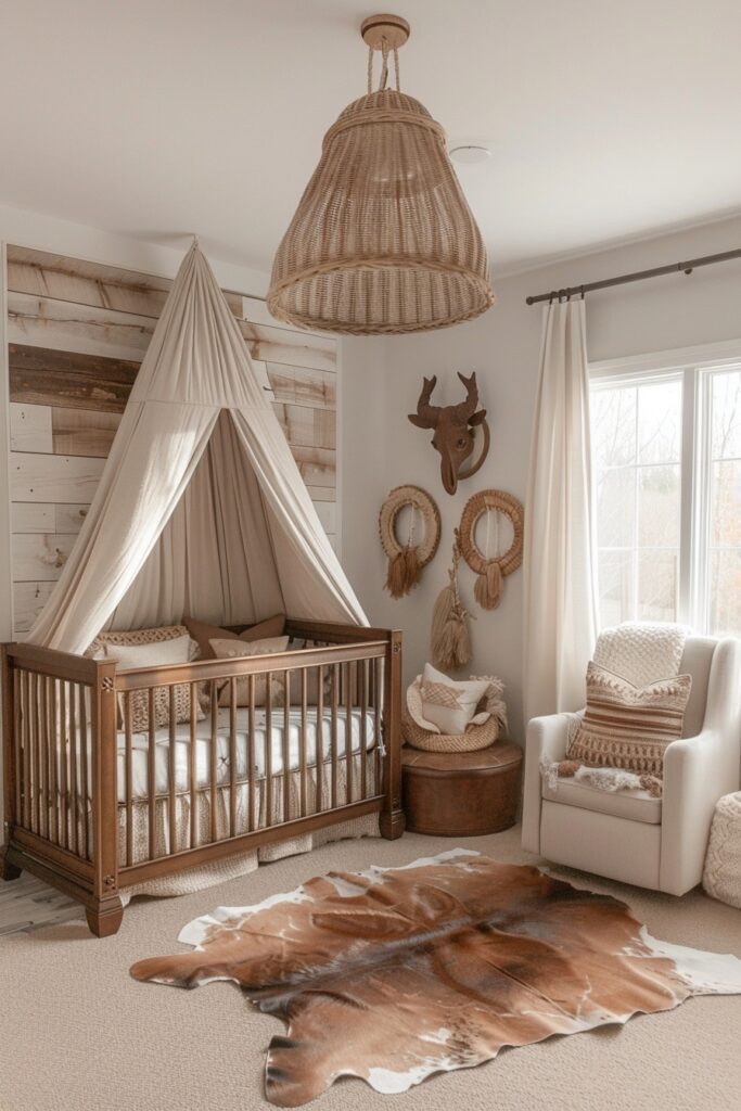 11. Safari Adventure Boho Baby Room