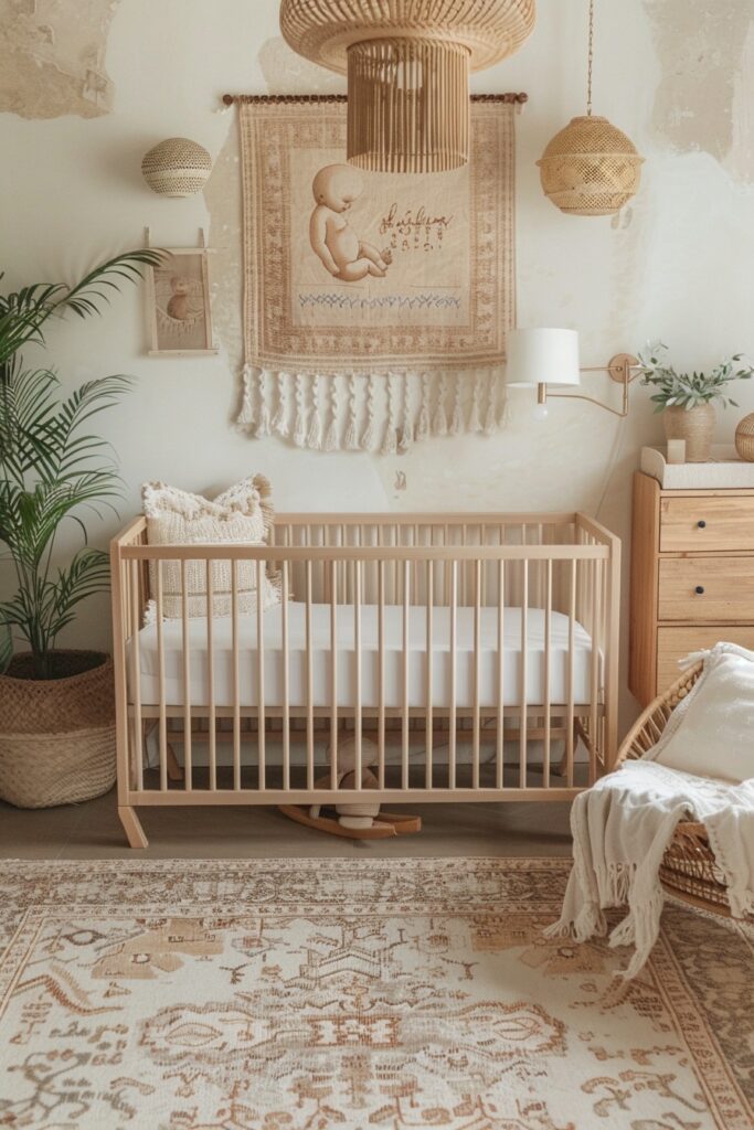18. Zen-Inspired Boho Nursery Retreat