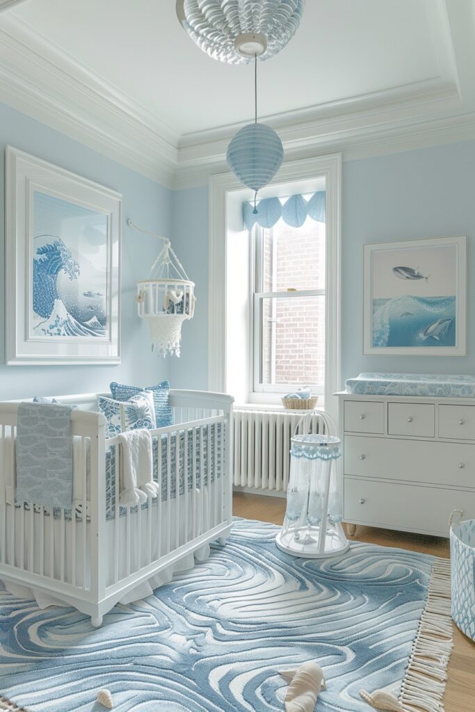 13. Coastal Ocean Boho Nursery
