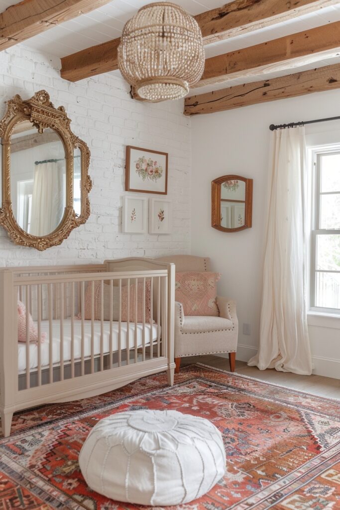 8. Elegant Boho Baby Retreat