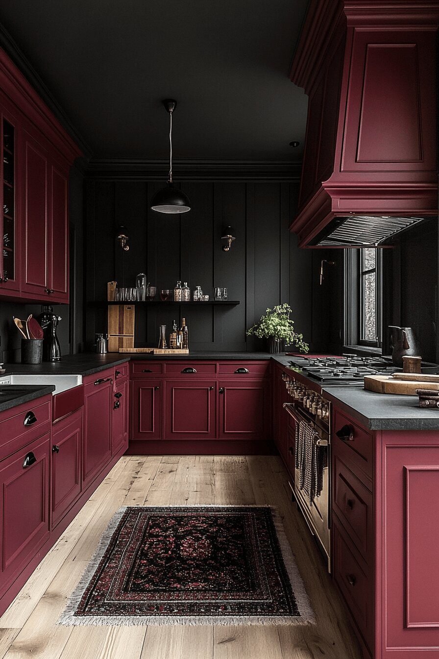 12. Moody Burgundy and Black Drama