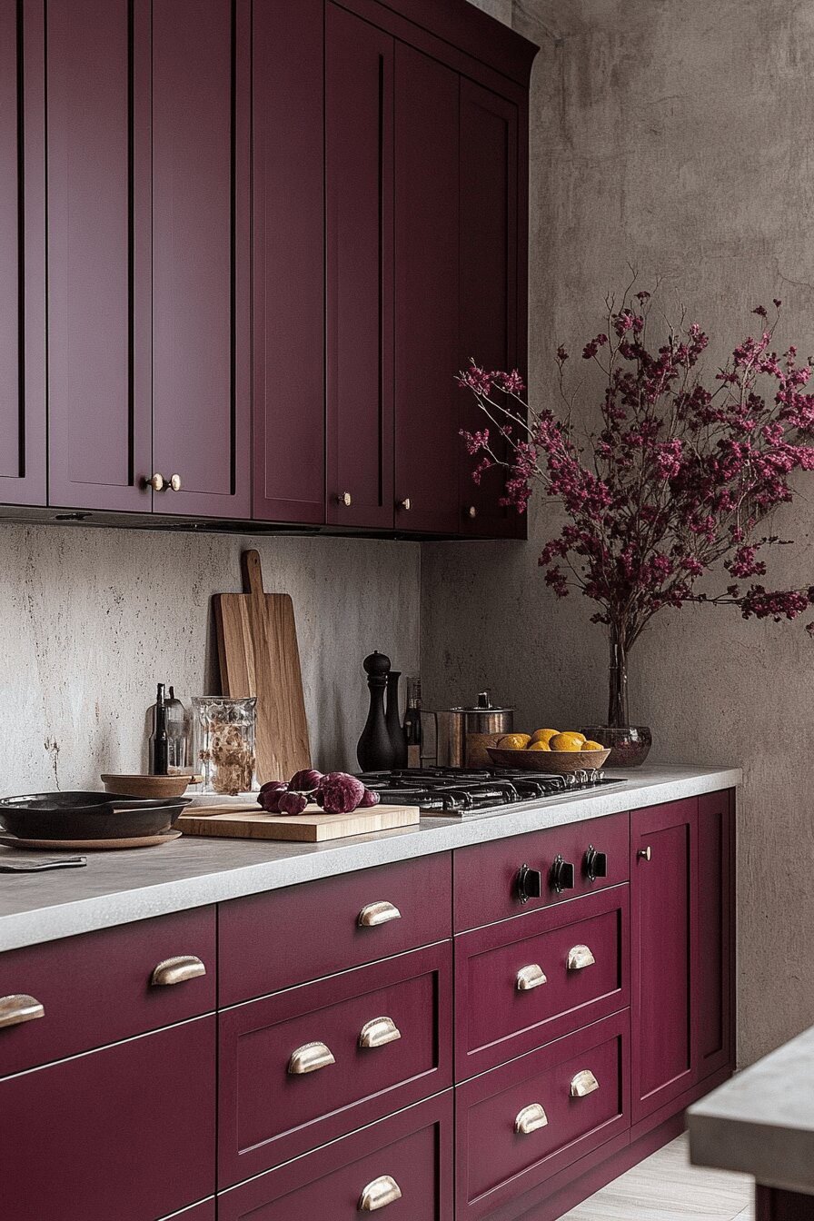 13. Gentle Matte Burgundy Impact